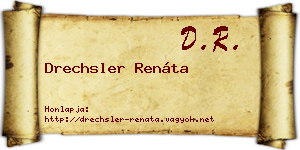 Drechsler Renáta névjegykártya